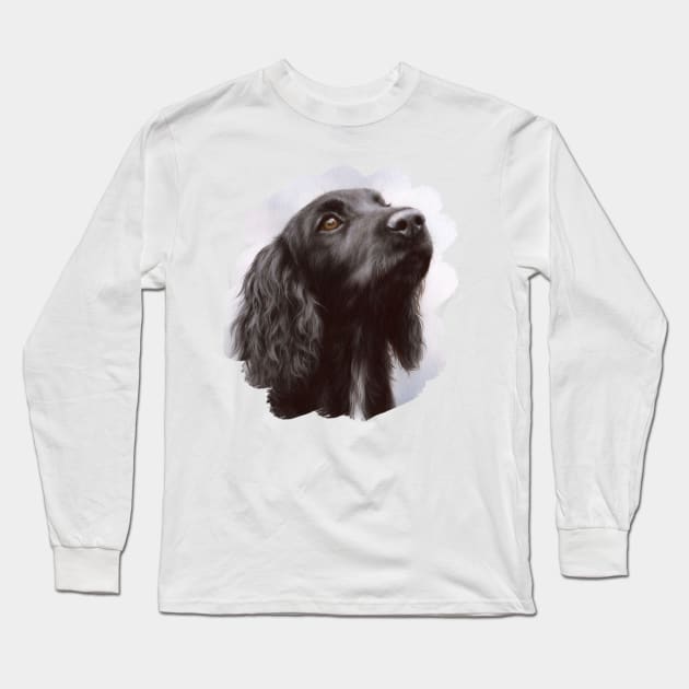 Cocker Spaniel Painting Long Sleeve T-Shirt by rachelstribbling